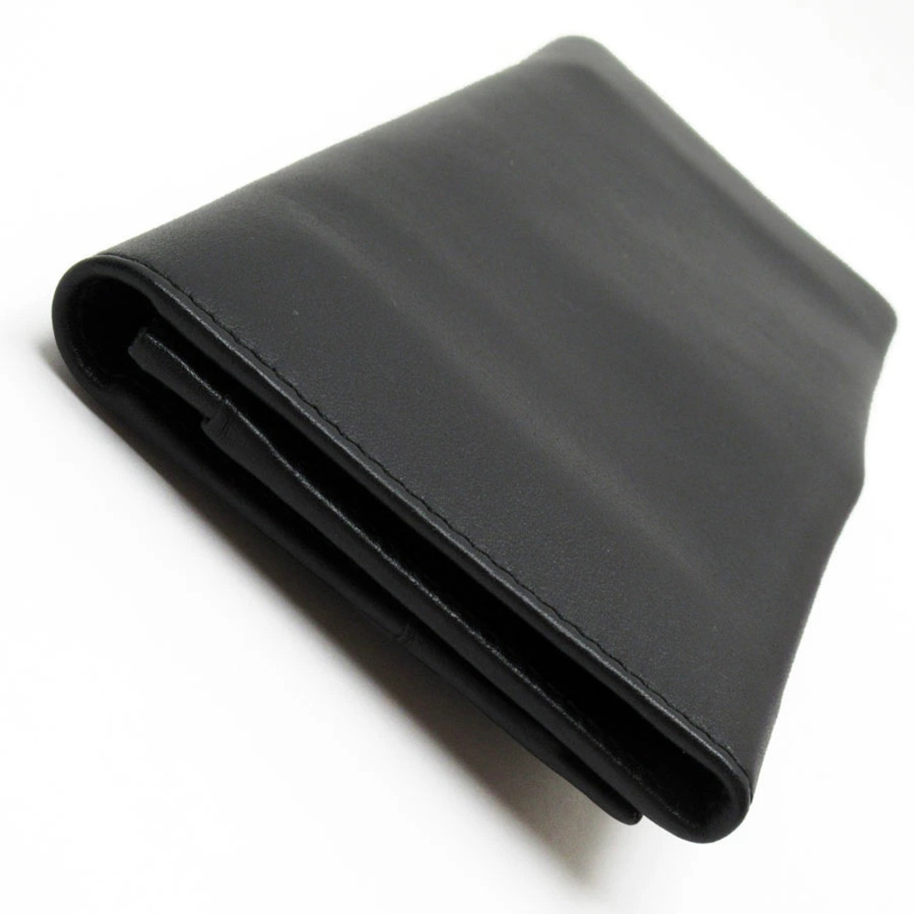 Salvatore Ferragamo fold bi rion black leather Vara long wallet Black